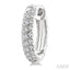 Twisted Petite Diamond Huggie Fashion Earrings