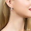 Twisted Petite Diamond Huggie Fashion Earrings