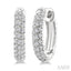 Twisted Petite Diamond Huggie Fashion Earrings