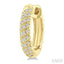 Twisted Petite Diamond Huggie Fashion Earrings