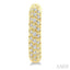 Twisted Petite Diamond Huggie Fashion Earrings