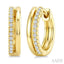 Petite Diamond Fashion Huggie Earrings