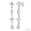 Mixed Shape Diamond Fashion Long Earrings