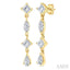 Mixed Shape Diamond Fashion Long Earrings