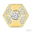 Hexagon Shape Diamond Fashion Earrings