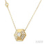 Hexagon Shape Diamond Fashion Necklace