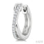 X' Petite Diamond Fashion Huggie Earrings