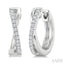 X' Petite Diamond Fashion Huggie Earrings