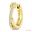 X' Petite Diamond Fashion Huggie Earrings