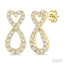 Heart Shape Infinity Diamond Fashion Earrings