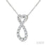 Heart Shape Infinity Diamond Fashion Pendant
