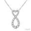 Heart Shape Infinity Diamond Fashion Pendant