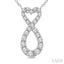 Heart Shape Infinity Diamond Fashion Pendant