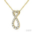 Heart Shape Infinity Diamond Fashion Pendant