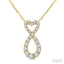 Heart Shape Infinity Diamond Fashion Pendant