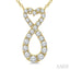 Heart Shape Infinity Diamond Fashion Pendant