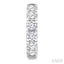 Round Shape Diamond Hoop Earrings