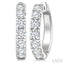 Round Shape Diamond Hoop Earrings