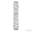 Round Shape Diamond Hoop Earrings