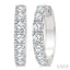 Round Shape Diamond Hoop Earrings