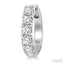 Round Shape Diamond Hoop Earrings