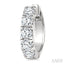 Round Shape Diamond Hoop Earrings