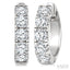 Round Shape Diamond Hoop Earrings
