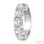 Round Shape Diamond Hoop Earrings