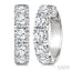 Round Shape Diamond Hoop Earrings
