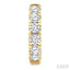 Round Shape Diamond Hoop Earrings