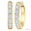 Round Shape Diamond Hoop Earrings