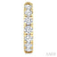 Round Shape Diamond Hoop Earrings