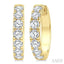 Round Shape Diamond Hoop Earrings