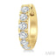 Round Shape Diamond Hoop Earrings