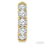 Round Shape Diamond Hoop Earrings