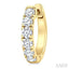 Round Shape Diamond Hoop Earrings