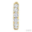Round Shape Diamond Hoop Earrings
