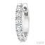 Round Shape Diamond Hoop Earrings