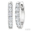 Round Shape Diamond Hoop Earrings