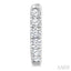 Round Shape Diamond Hoop Earrings