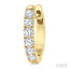 Round Shape Diamond Hoop Earrings