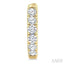 Round Shape Diamond Hoop Earrings