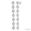 Drop Cluster Diamond Fashion Long Earrings