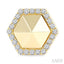 Hexagon Shape Diamond Fashion Earrings