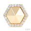 Hexagon Shape Diamond Fashion Earrings