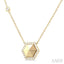 Hexagon Shape Diamond Fashion Necklace