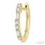 Baguette Diamond Huggie Earrings