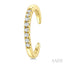 Petite Diamond Fashion Huggie Cuff Earrings