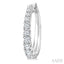 Graduated Diamond Fashion Hoop Earrings