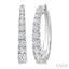 Graduated Diamond Fashion Hoop Earrings